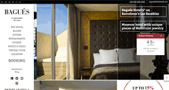 Desktop Screenshot of hotelbagues.com